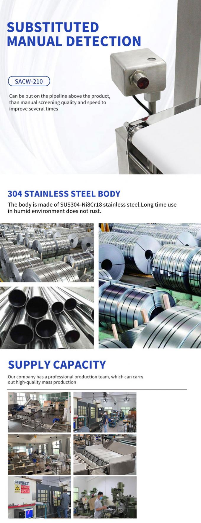 Automated Sorting Weighing Conveyor Belt And Sorting Weight Checker 7