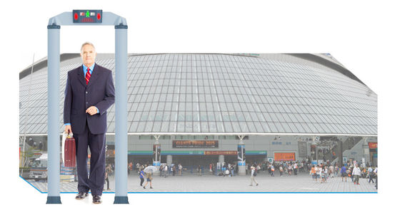 금속 탐지기 안전 점검을 통해서 원통 모양 란 도보는, 인체 스캐너를 가르킵니다