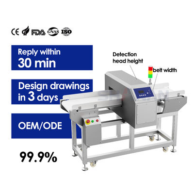 금속 탐지기 감수성 식품 산업 공장 가공 컨베이어 벨트 테스트 장비