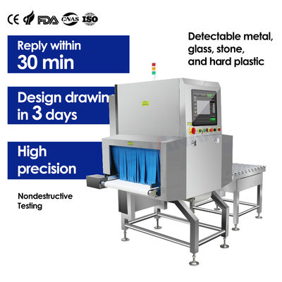 Xray Metal Glass Plastic Bone Detection for Food Product Safety Inspection Food X-ray  Machine