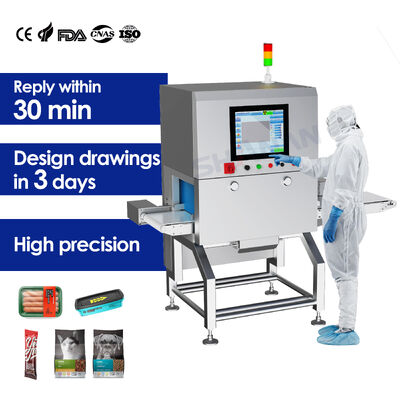 직관적인 사용자 인터페이스 식품 X선 검사 시스템 0 ~ 40도 섭씨에서 작동 식품 통제를 보장